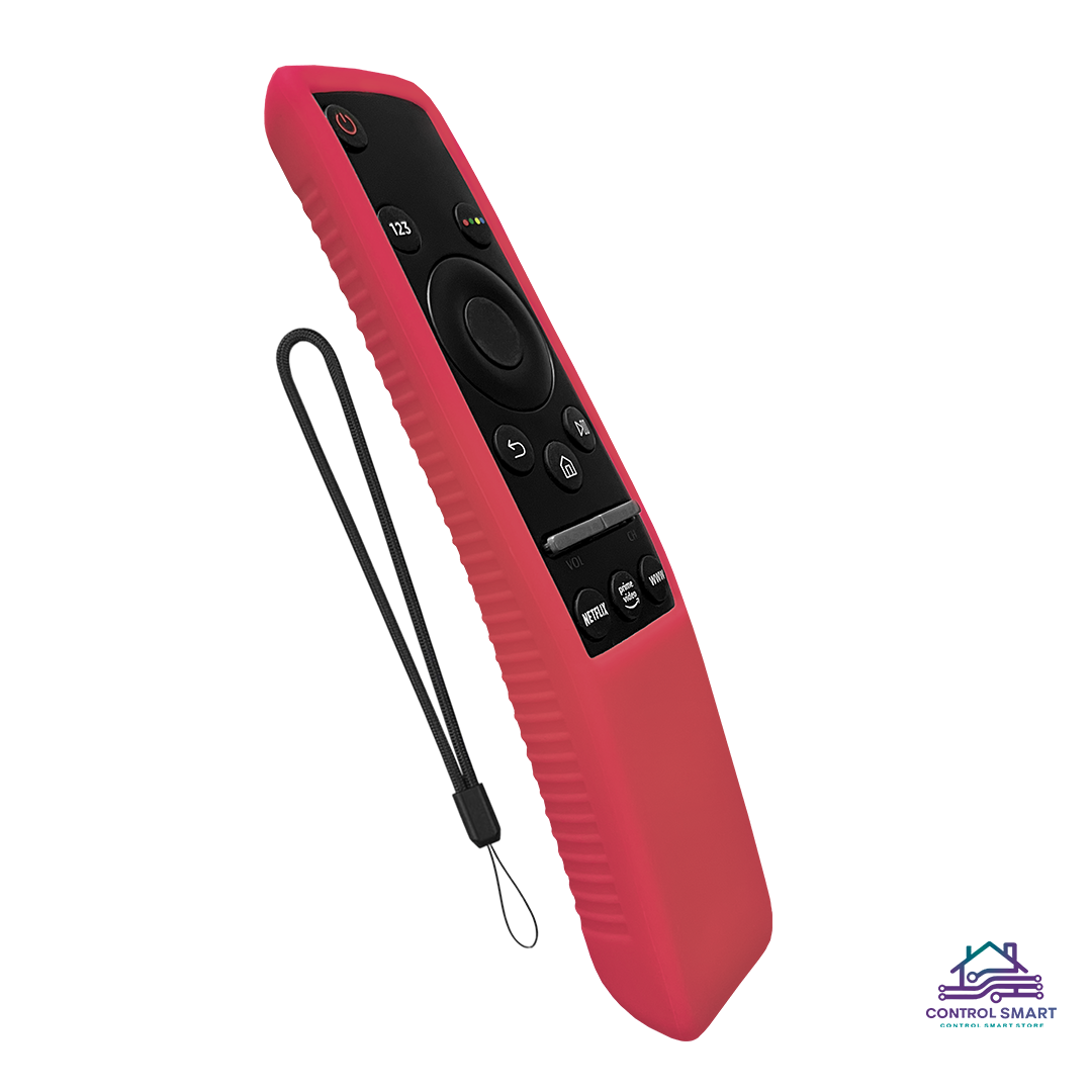 FUNDA PROTECTOR DE SILICONA PARA CONTROL SAMSUNG CURVO -ROJO - 3