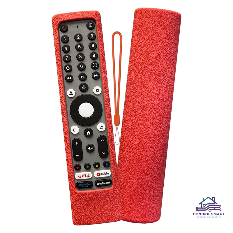 FUNDA ANTIDESLIZANTE DE SILICONA PARA CONTROL JVC RM-C3295 / 3293 / 3597 COLOR NARANJA - 1