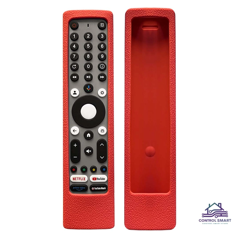 FUNDA ANTIDESLIZANTE DE SILICONA PARA CONTROL JVC RM-C3295 / 3293 / 3597 COLOR NARANJA - 2