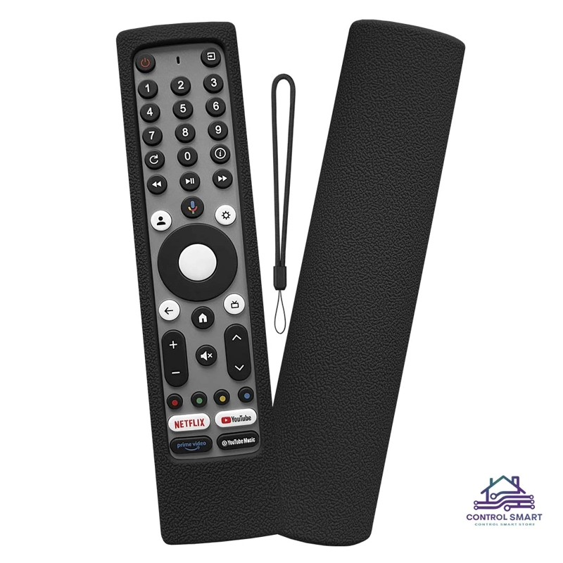 FUNDA ANTIDESLIZANTE DE SILICONA PARA CONTROL JVC RM-C3295 / 3293 / 3597 COLOR NEGRO - 1