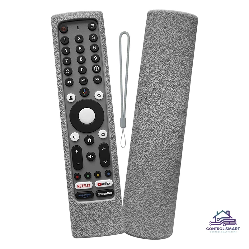 FUNDA ANTIDESLIZANTE DE SILICONA PARA CONTROL JVC RM-C3295 / 3293 / 3597 COLOR PLOMO - 1
