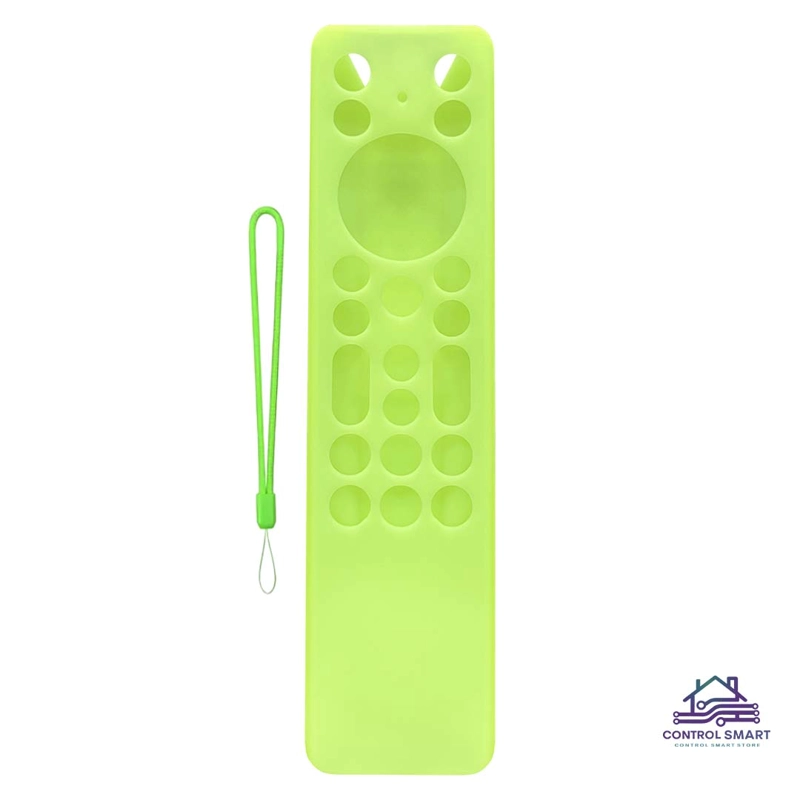 FUNDA VERDE FORESCENTE  DE SILICONA PARA CONTROL REMOTO TCL MODERNO RC813A – RC923A - 2