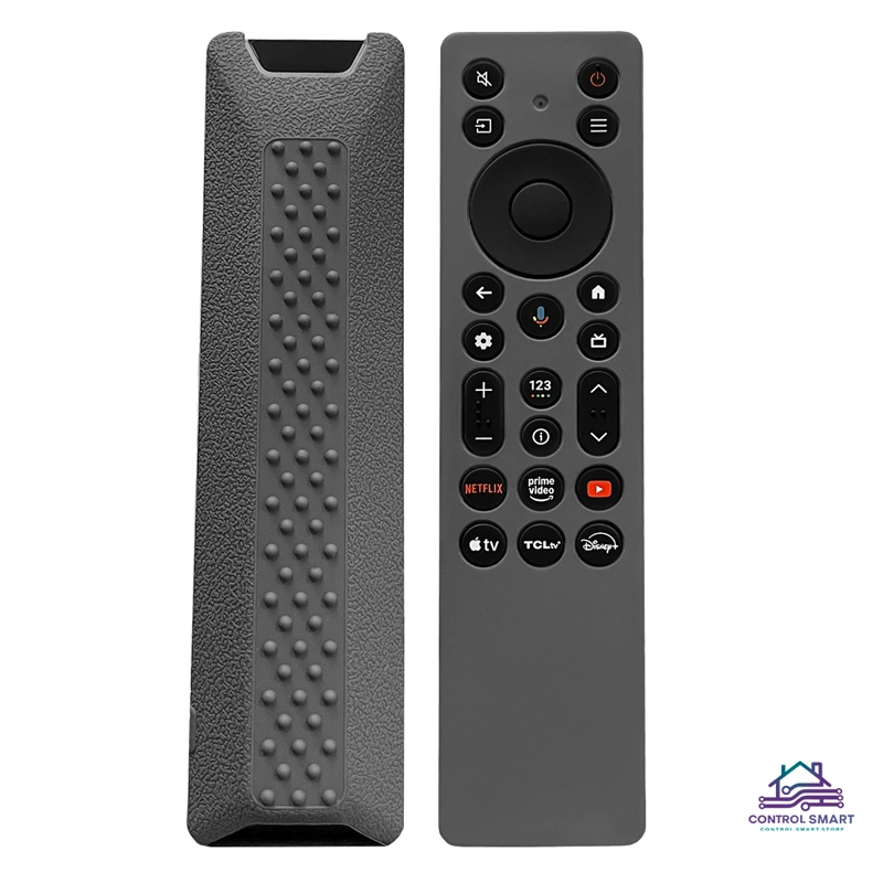FUNDA GRIS OSCURO DE SILICONA PARA CONTROL REMOTO TCL MODERNO RC813A – RC923A - 1