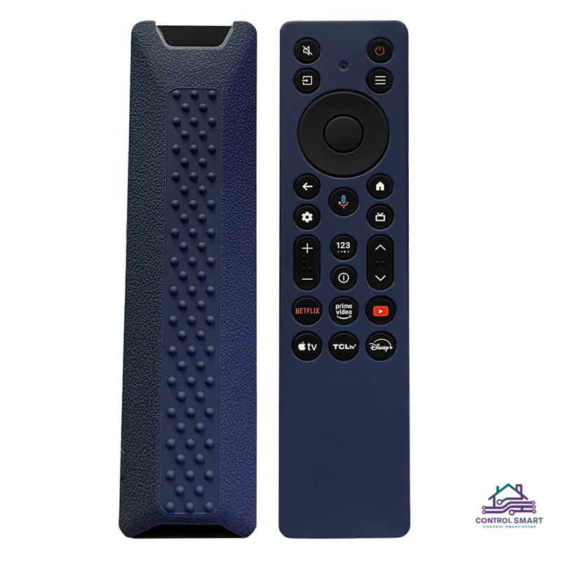 FUNDA AZUL MARINO DE SILICONA PARA CONTROL REMOTO TCL MODERNO RC813A – RC923A - 1