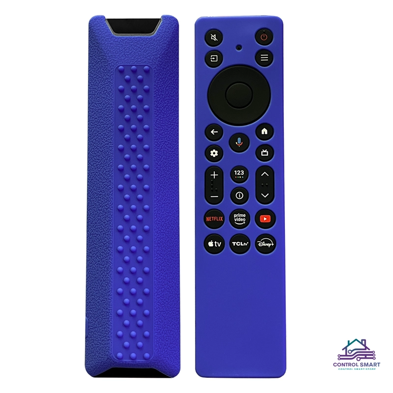 FUNDA AZUL DE SILICONA PARA CONTROL REMOTO TCL MODERNO RC813A – RC923A - 1