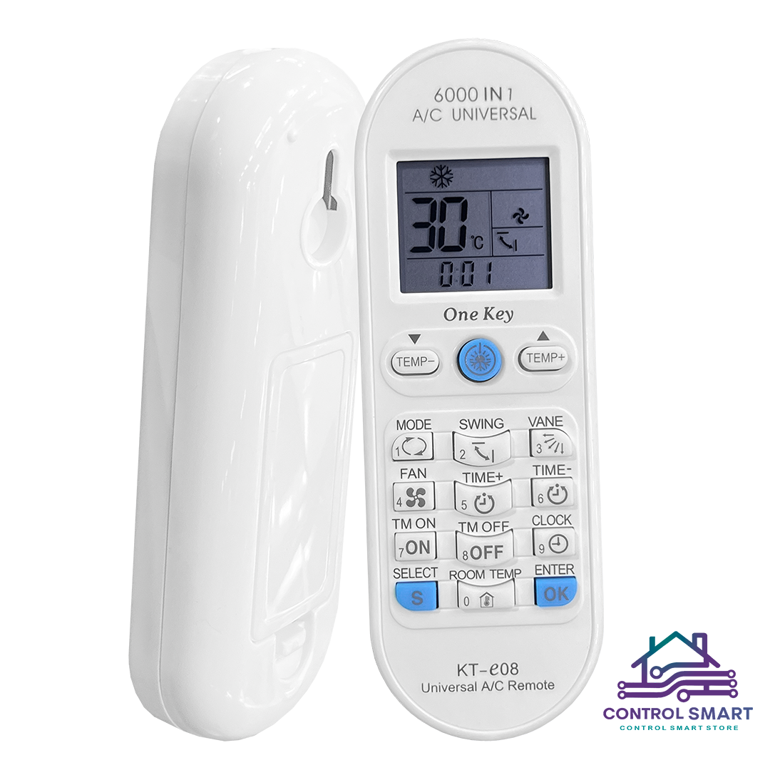 CONTROL REMOTO UNIVERSAL PARA AIRE ACONDICIONADO - COMPATIBLE CON 6000 MODELOS - 1