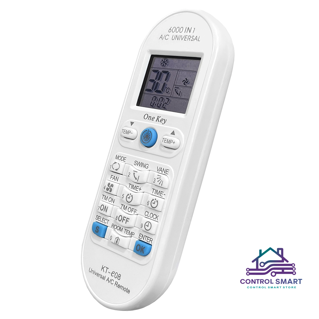 CONTROL REMOTO UNIVERSAL PARA AIRE ACONDICIONADO - COMPATIBLE CON 6000 MODELOS - 2
