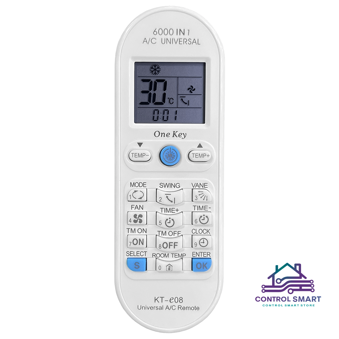 CONTROL REMOTO UNIVERSAL PARA AIRE ACONDICIONADO - COMPATIBLE CON 6000 MODELOS - 3