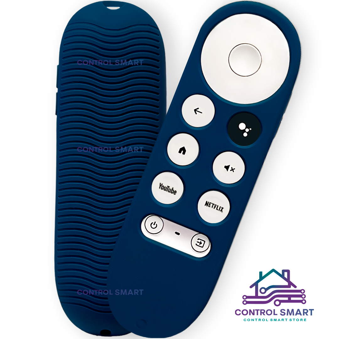 CONTROL REMOTO  PARA CHROMECAST GOOGLE TV 4K HD CON FUNDA PROTECTORA – COLOR AZUL NOCHE - 2