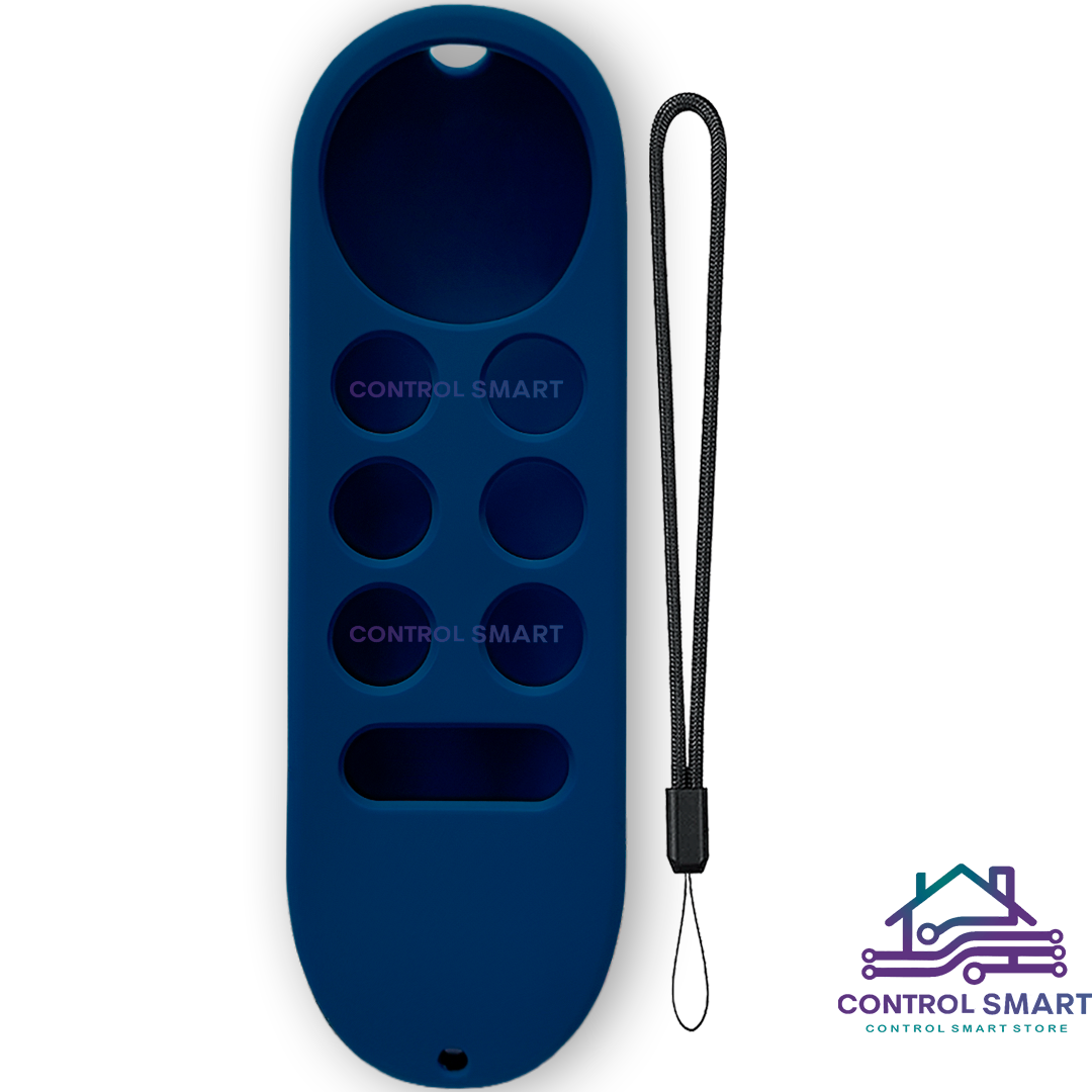 CONTROL REMOTO  PARA CHROMECAST GOOGLE TV 4K HD CON FUNDA PROTECTORA – COLOR AZUL NOCHE - 3
