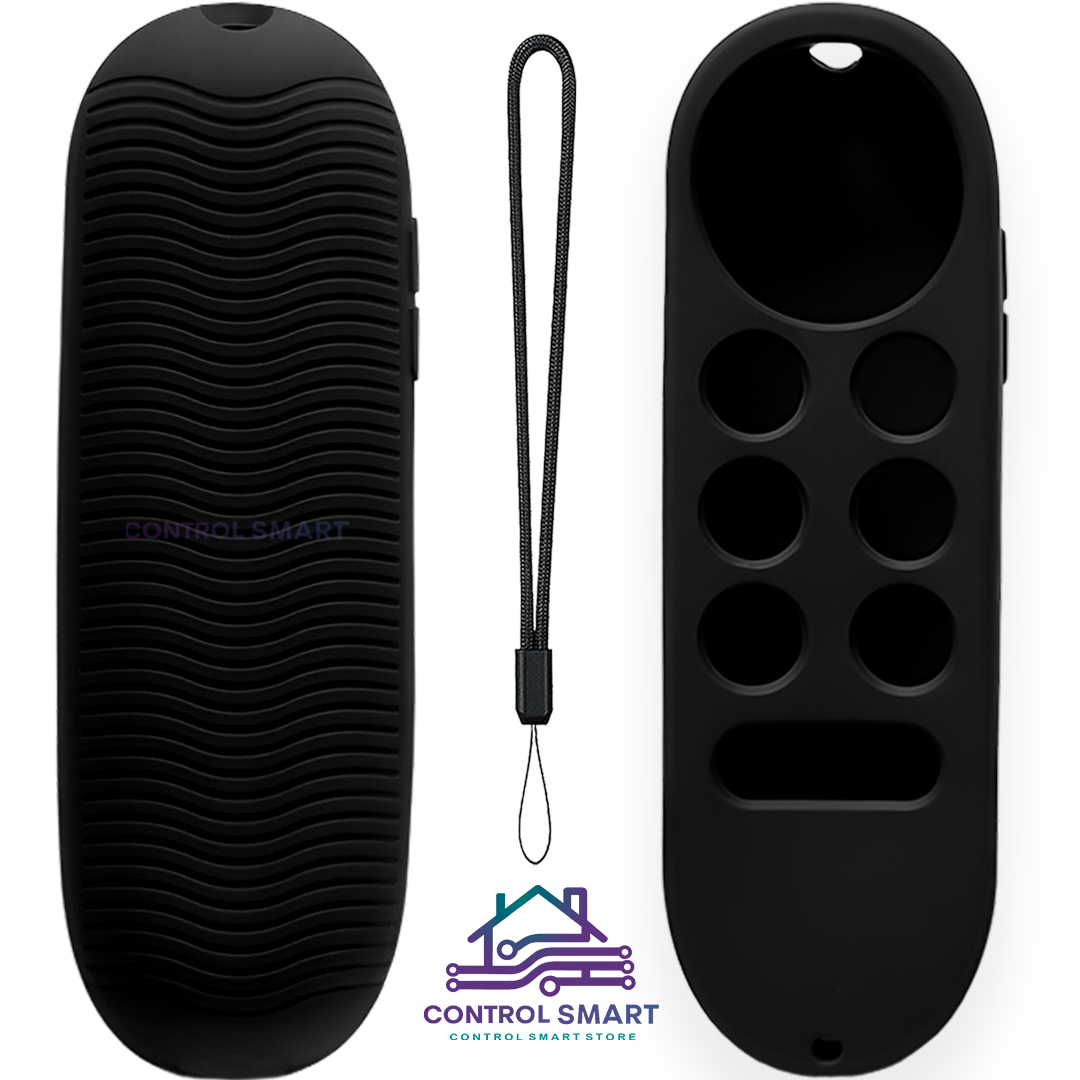 CONTROL REMOTO  PARA CHROMECAST GOOGLE TV 4K HD CON FUNDA PROTECTORA – COLOR NEGRO - 2