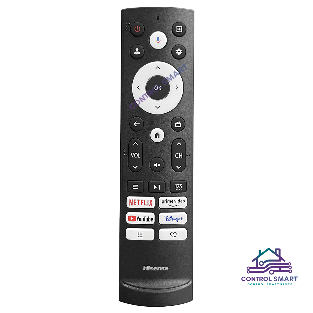 CONTROL REMOTO TV HISENSE ERF3A190H CON VOZ Y ACCESOS DIRECTOS - 1