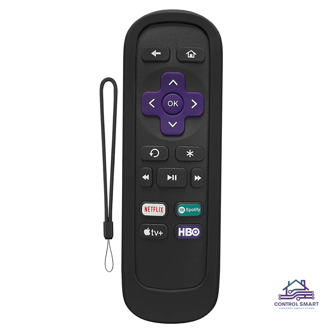 FUNDA DE SILICONA PROTECTORA PARA CONTROL ROKU ANTIDESLIZANTE– NEGRO - 2