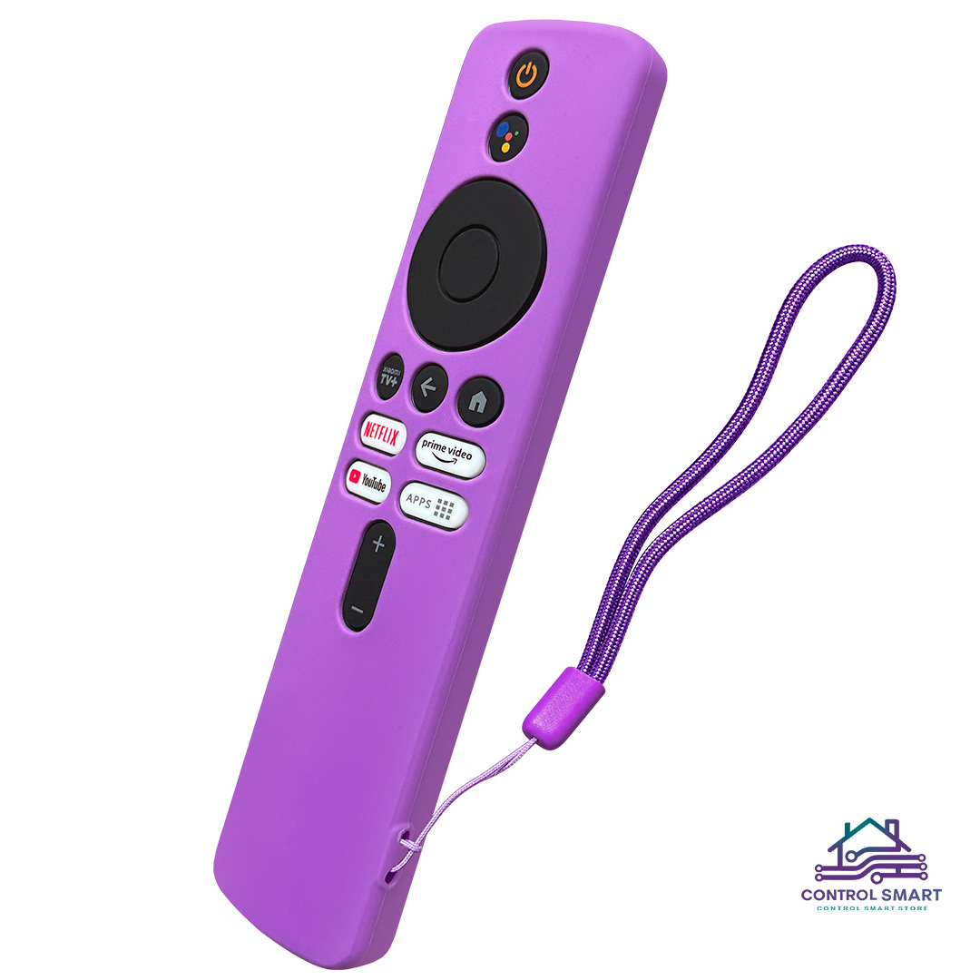 FUNDA DE SILICONA  MORADA PARA CONTROL REMOTO COMPATIBLE CON TV STICK 4K - 2