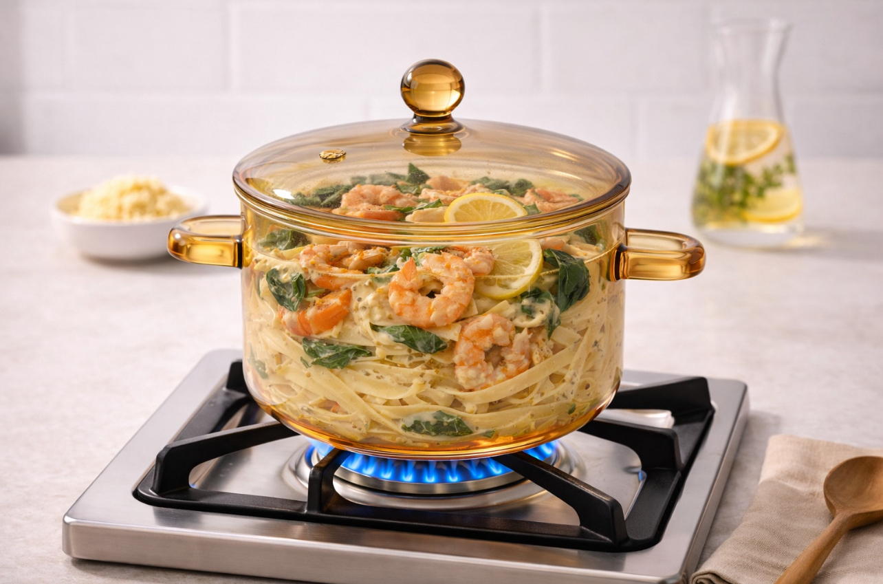 OLLA GOLD VIDRIO BOROSILICATO CON TAPA 1.5 LITROS - 3