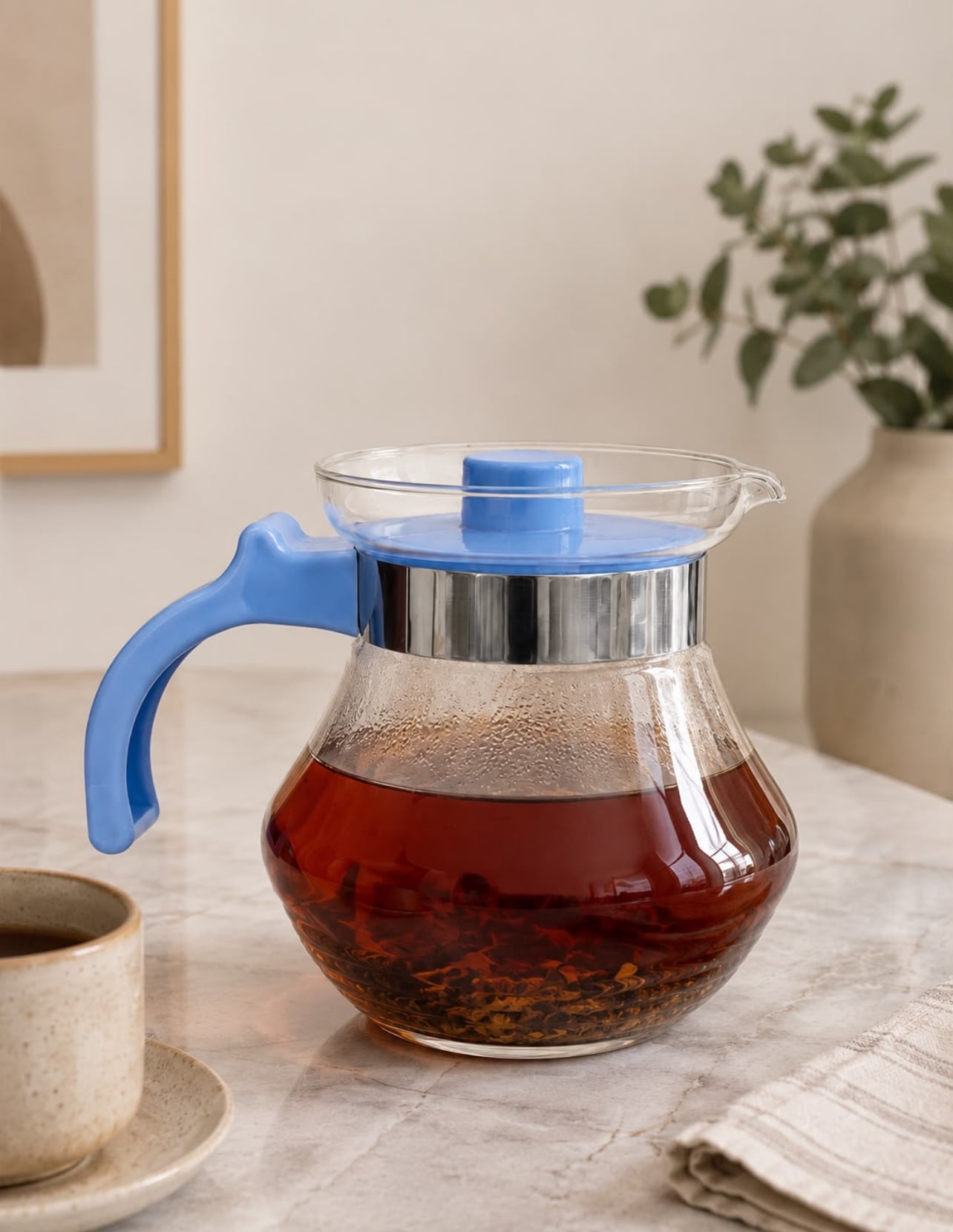JARRA DE VIDRIO PARA BEBIDAS CALIENTES 1500ML - 4