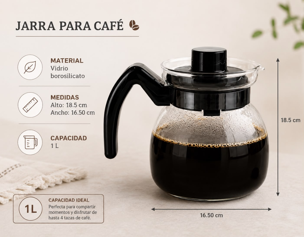 JARRA CAFETERA 1000ML - 8