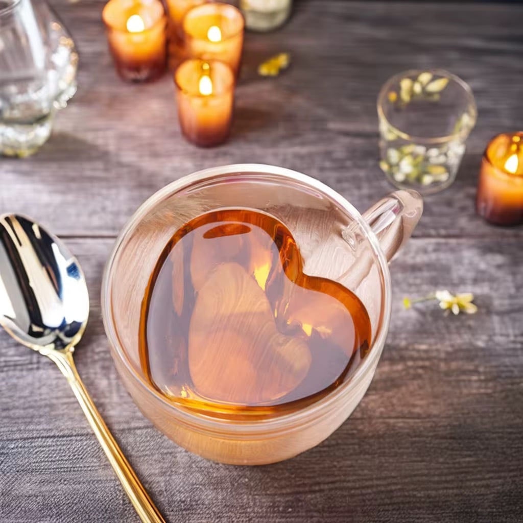 TAZA DOBLE FONDO CORAZON 250ML - 1