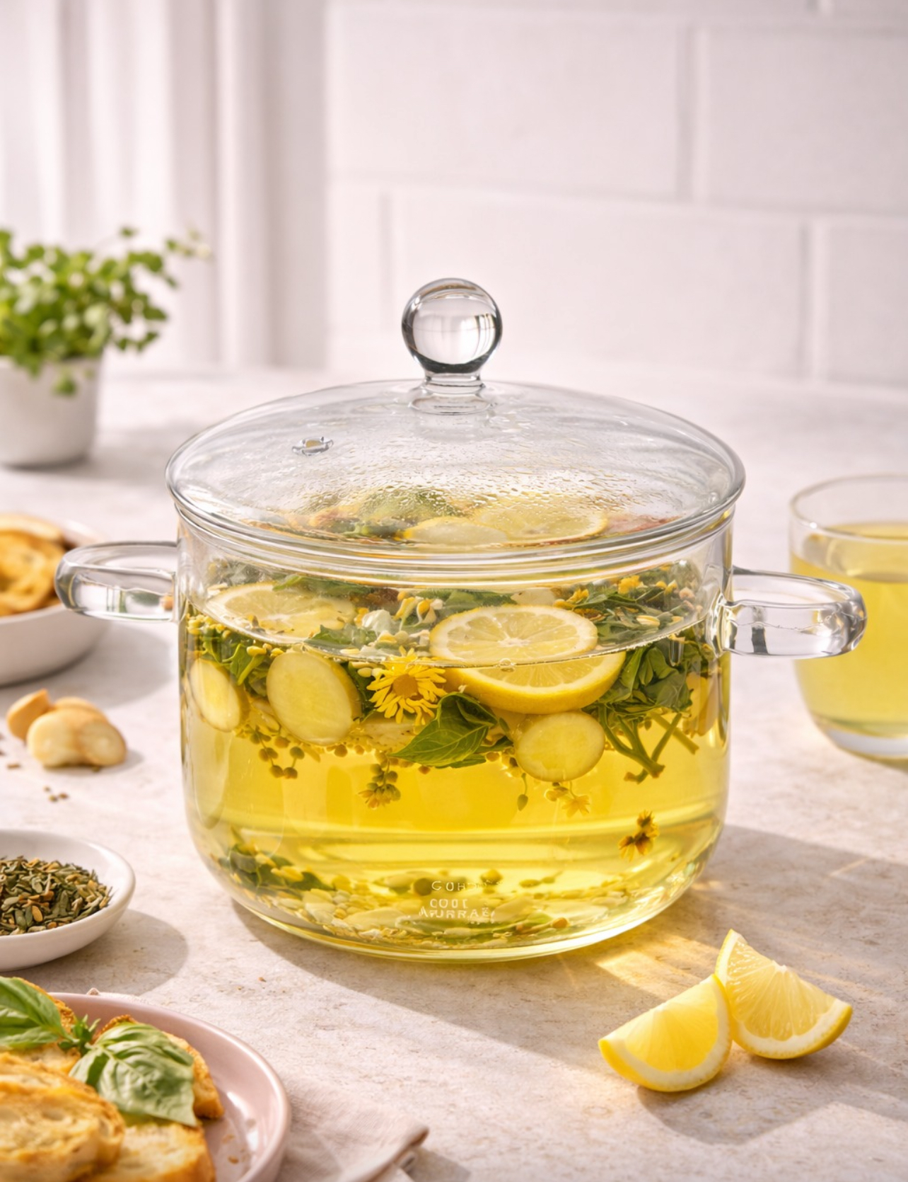 OLLA DE VIDRIO BOROSILICATO CON TAPA 1.5 LITROS - 2