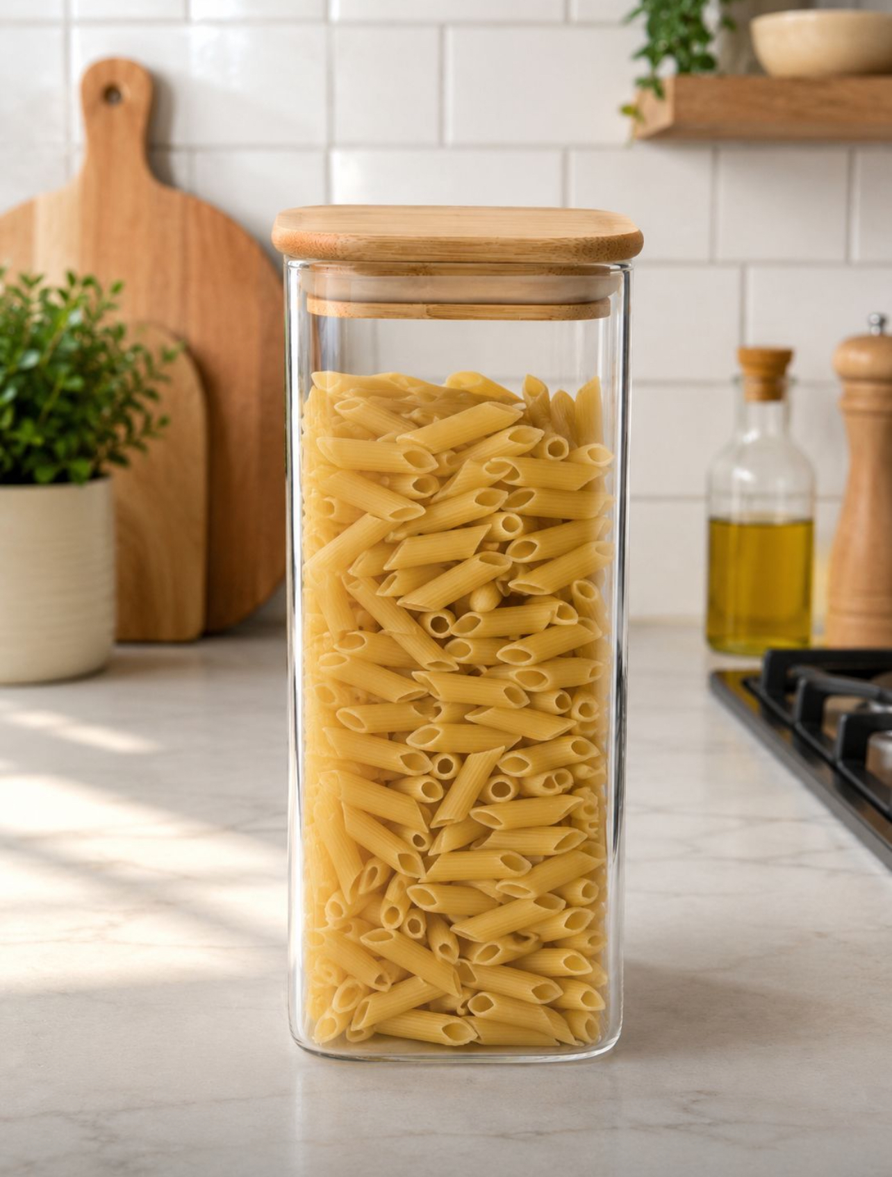SET X 3 FRASCOS ORGANIZADORES DE COCINA VIDRIO BOROSILICATO 2000ML - 4