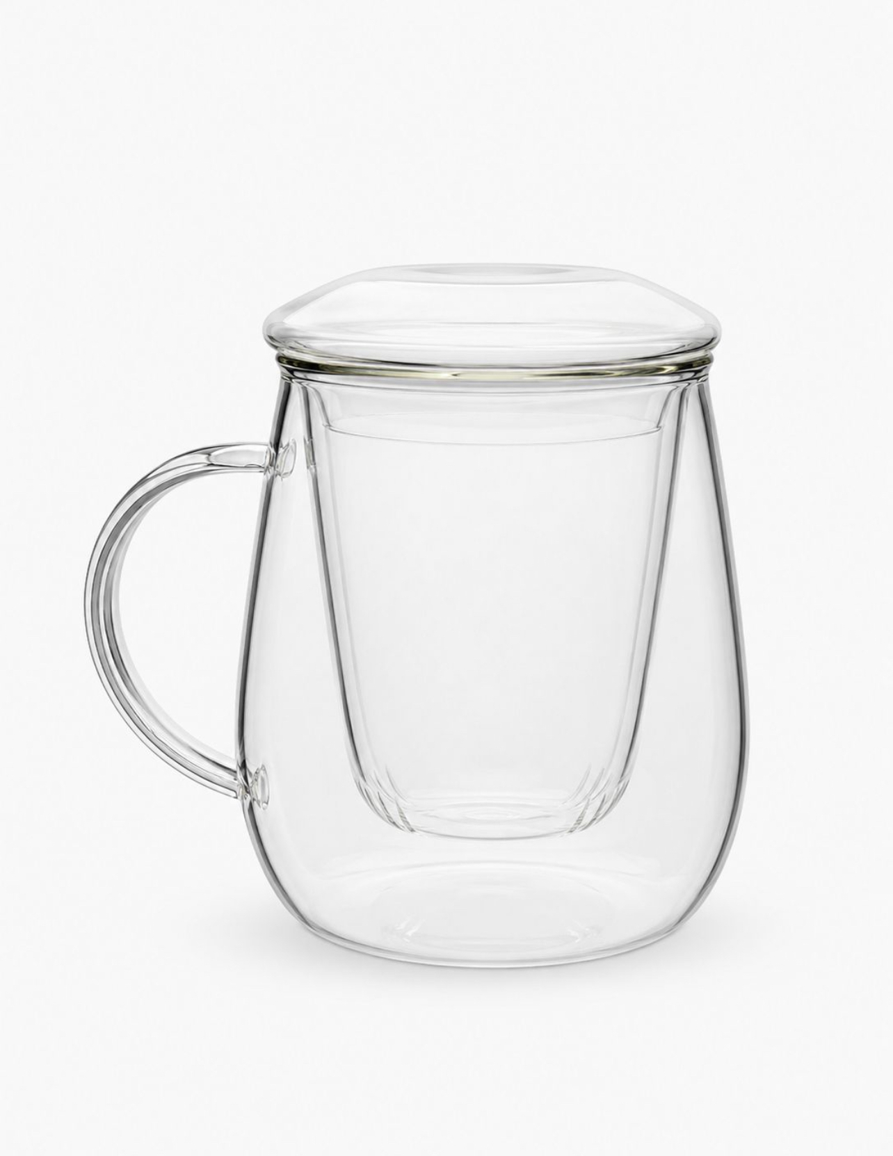 TAZA INFUSORA DE VIDRIO BOROSILICATO 600ML CON FILTRO Y TAPA PARA TÉ E INFUSIONES - 7