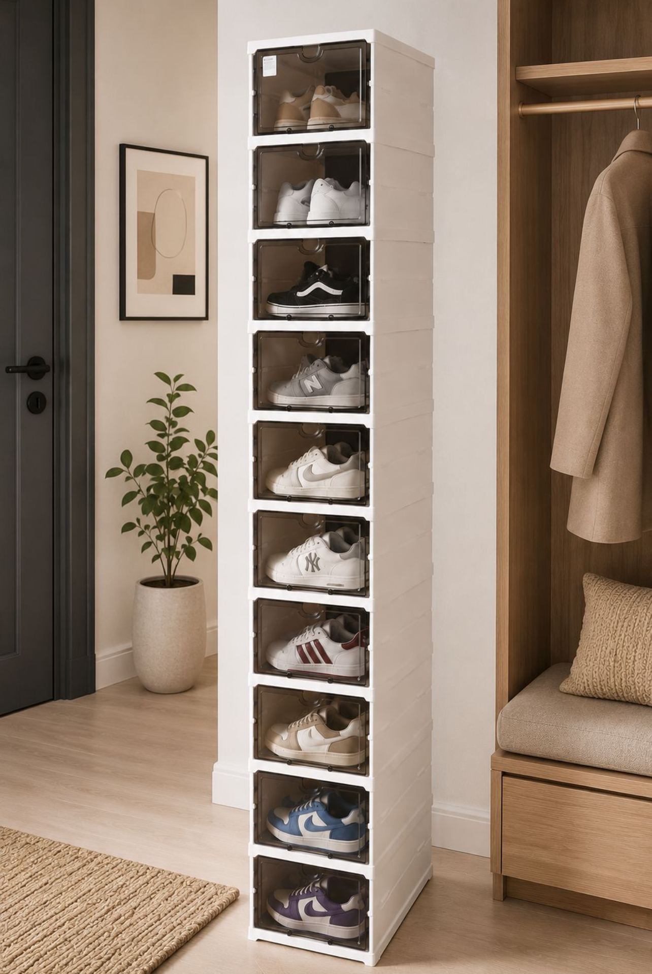 ORGANIZADOR DE ZAPATOS 10 NIVELES APILABLE - 1