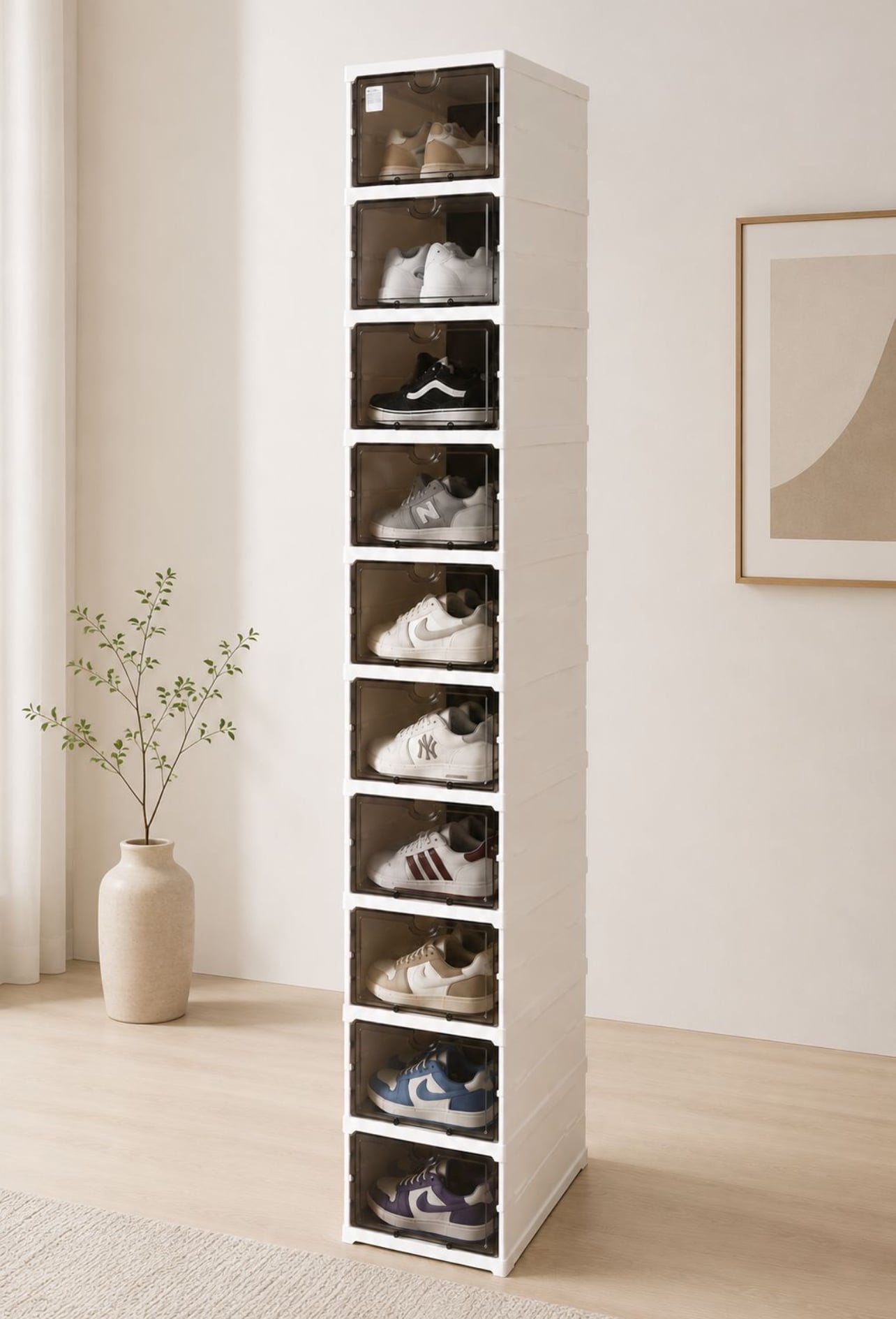 ORGANIZADOR DE ZAPATOS 10 NIVELES APILABLE - 2