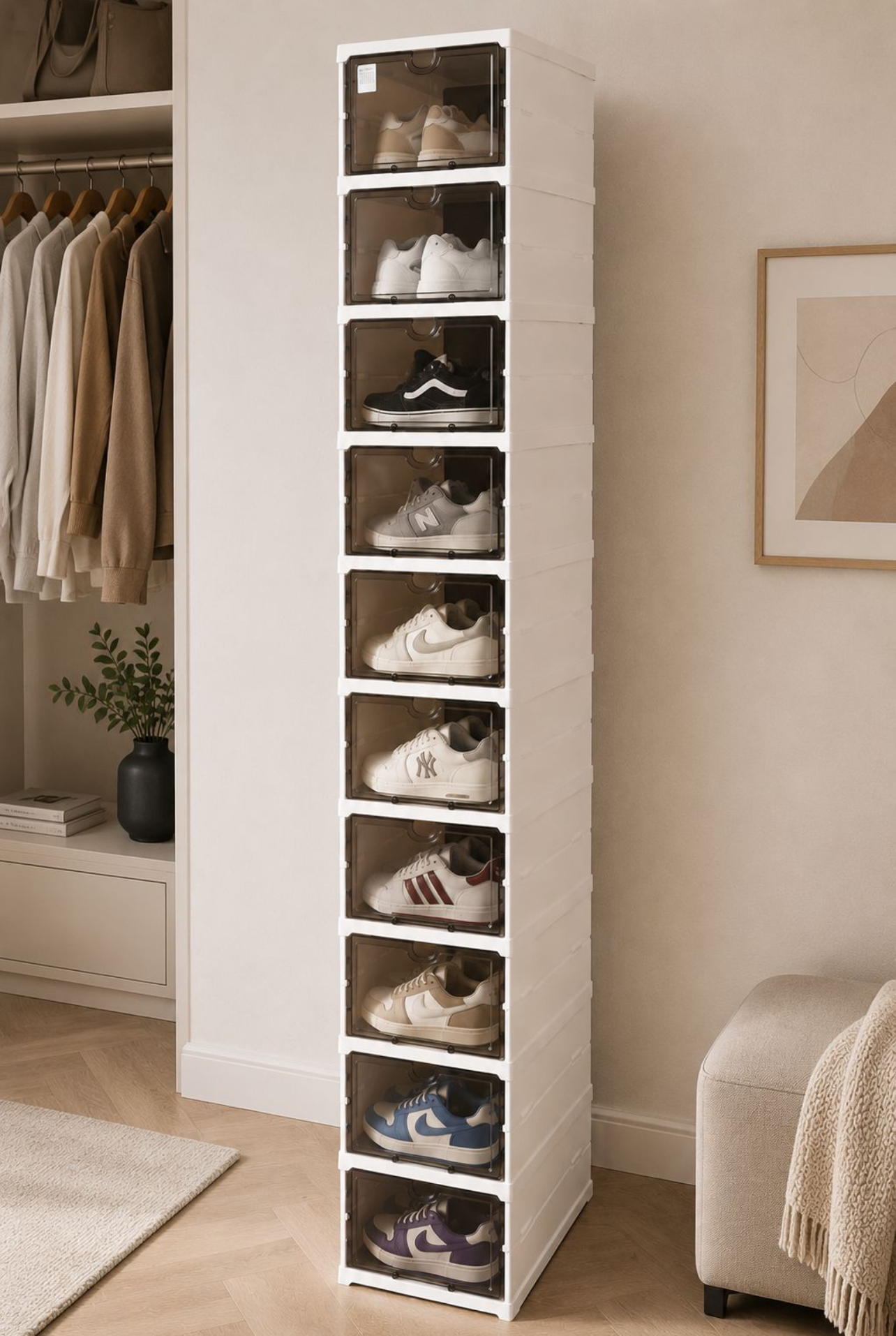 ORGANIZADOR DE ZAPATOS 10 NIVELES APILABLE - 3
