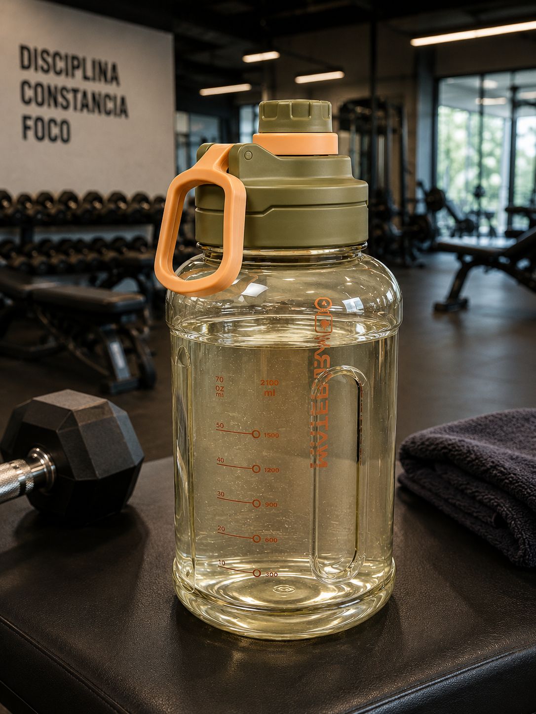 TOMATODO DEPORTIVO 2 LITROS CON ASA Y MEDIDOR DE AGUA - 3
