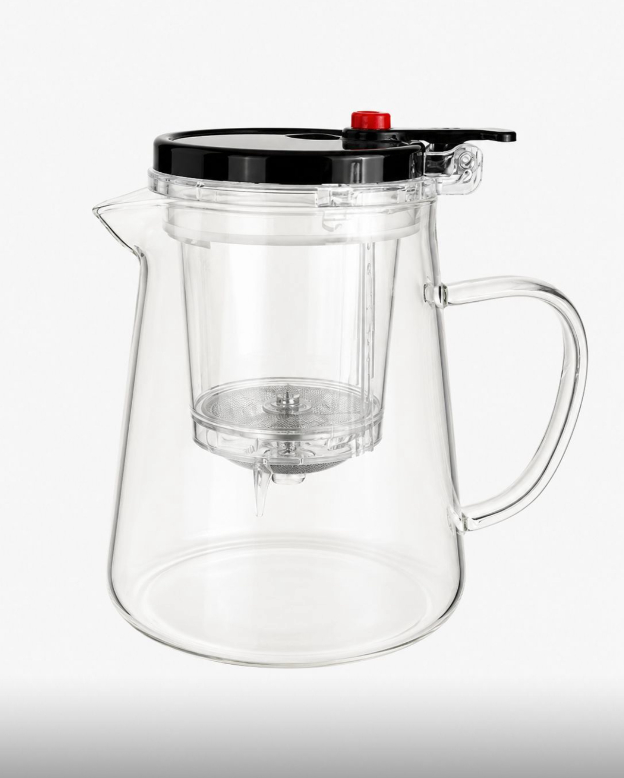 JARRA INFUSORA DE VIDRIO BOROSILICATO 720ML CON FILTRO Y TAPA HERMÉTICA PARA TÉ E INFUSIONES - 5