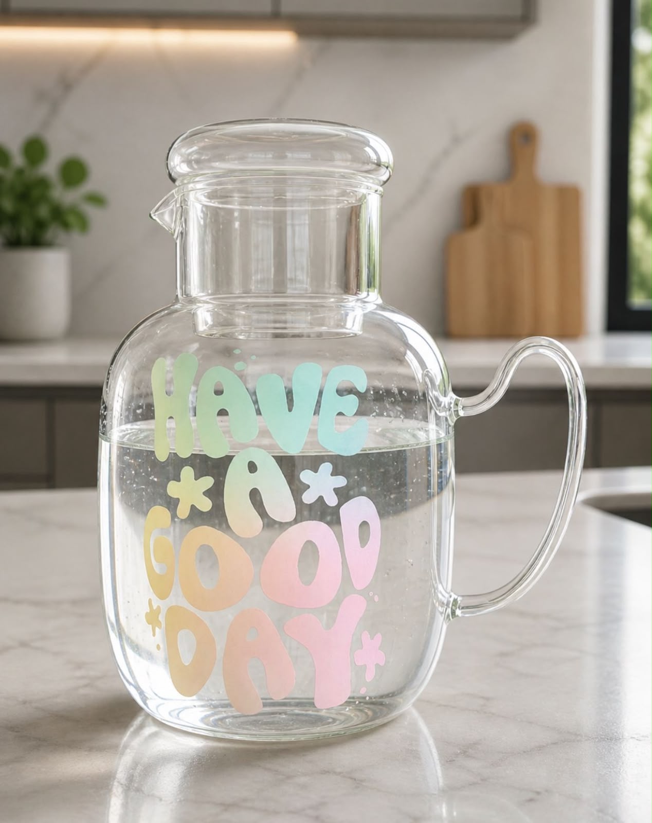 JARRA HAVE A GOOD DAY 1.3L PARA BEBIDAS FRIAS Y CALIENTES - 6