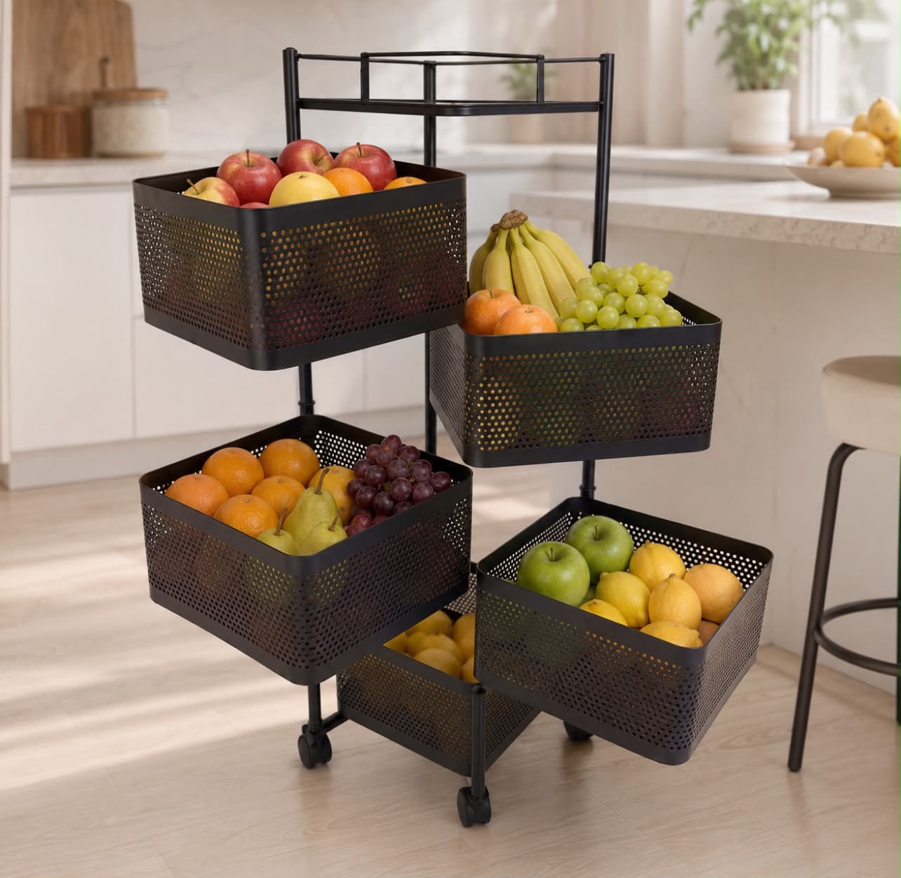 ORGANIZADOR MULTIFUNCIONAL DE 5 NIVELES CON RUEDAS - 2