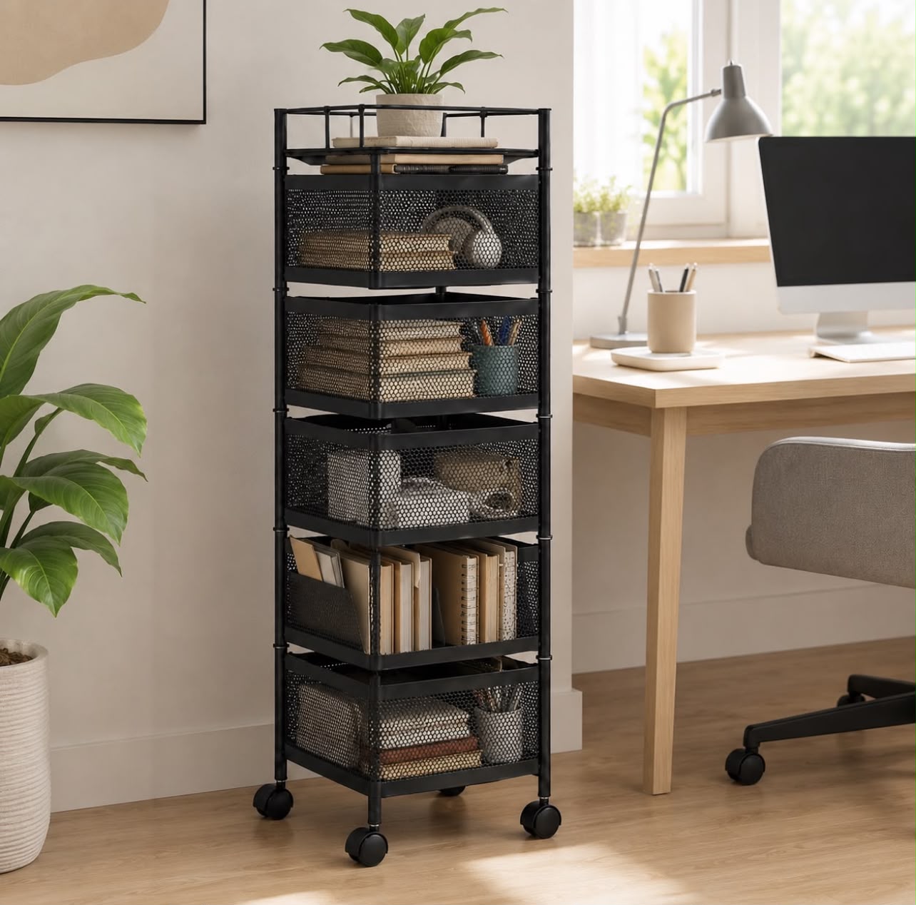 ORGANIZADOR MULTIFUNCIONAL DE 5 NIVELES CON RUEDAS - 5