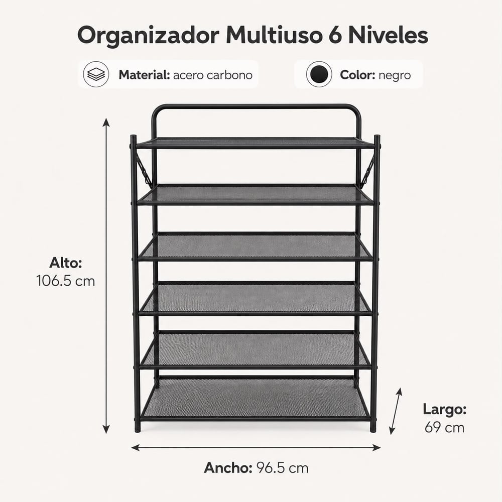ORGANIZADOR DE ZAPATOS 6 NIVELES - 5