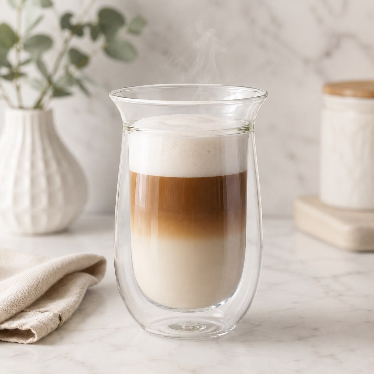 6 VASOS DE VIDRIO BOROSILICATO DOBLE FONDO 250 ML - 1