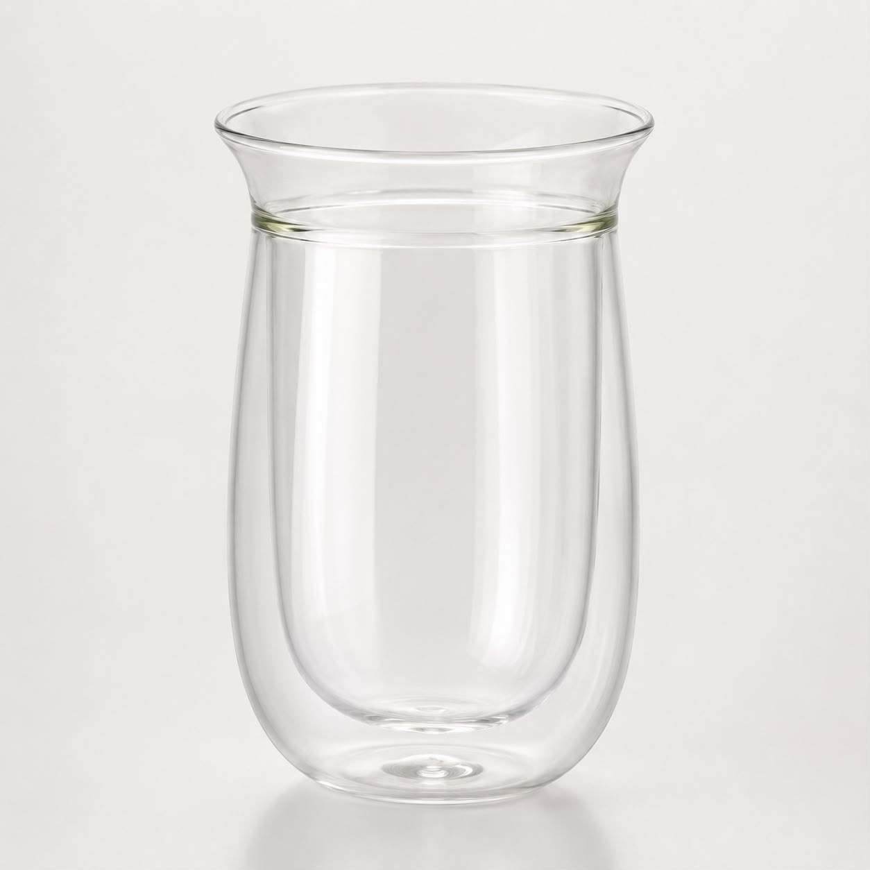 6 VASOS DE VIDRIO BOROSILICATO DOBLE FONDO 250 ML - 6