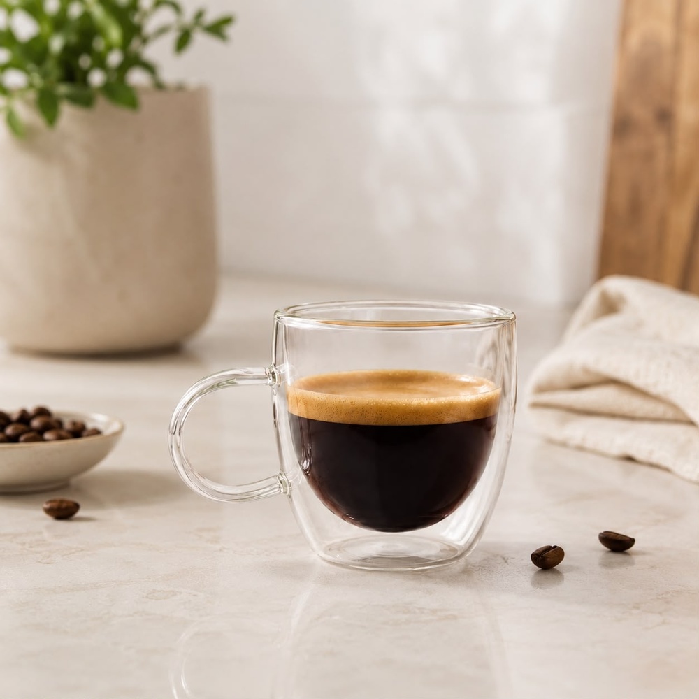 6 TAZAS DOBLE CAPA PARA ESPRESSO DE 100 ML - 5
