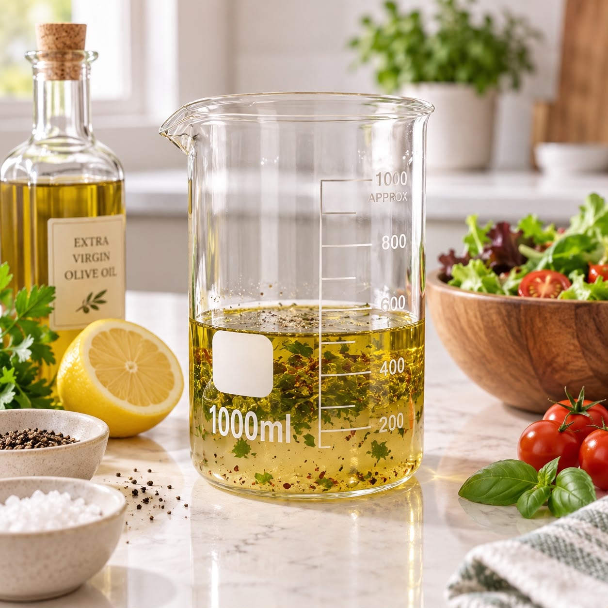 VASO MEDIDOR DE VIDRIO BOROSILICATO 1000 ML - 1