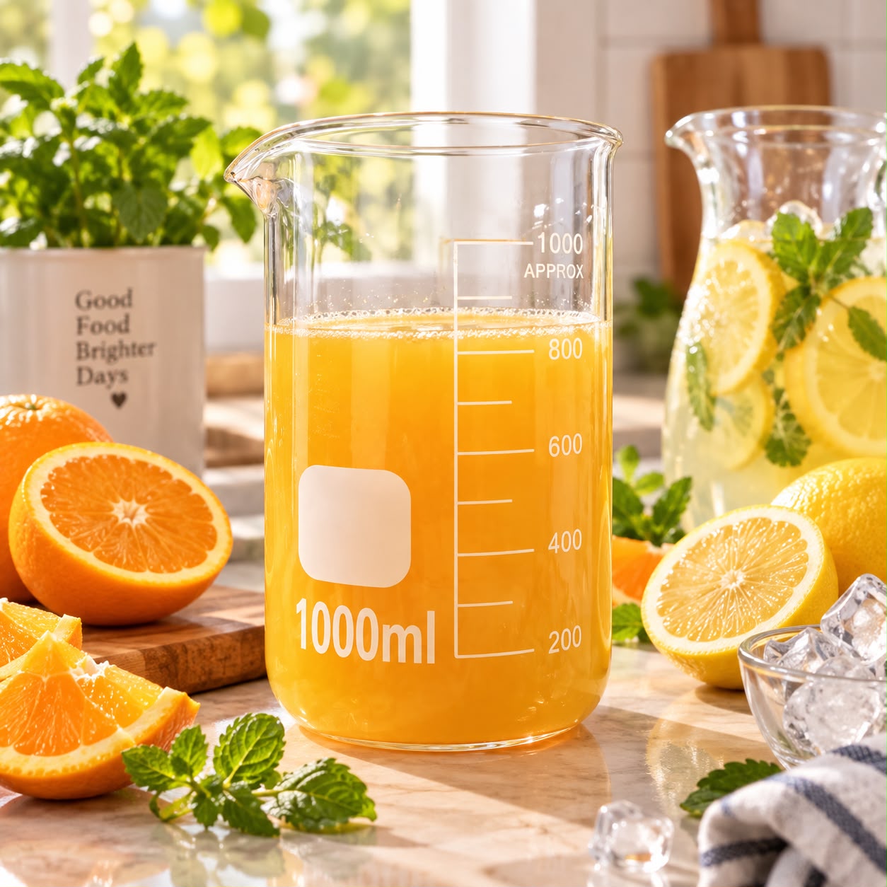 VASO MEDIDOR DE VIDRIO BOROSILICATO 1000 ML - 2
