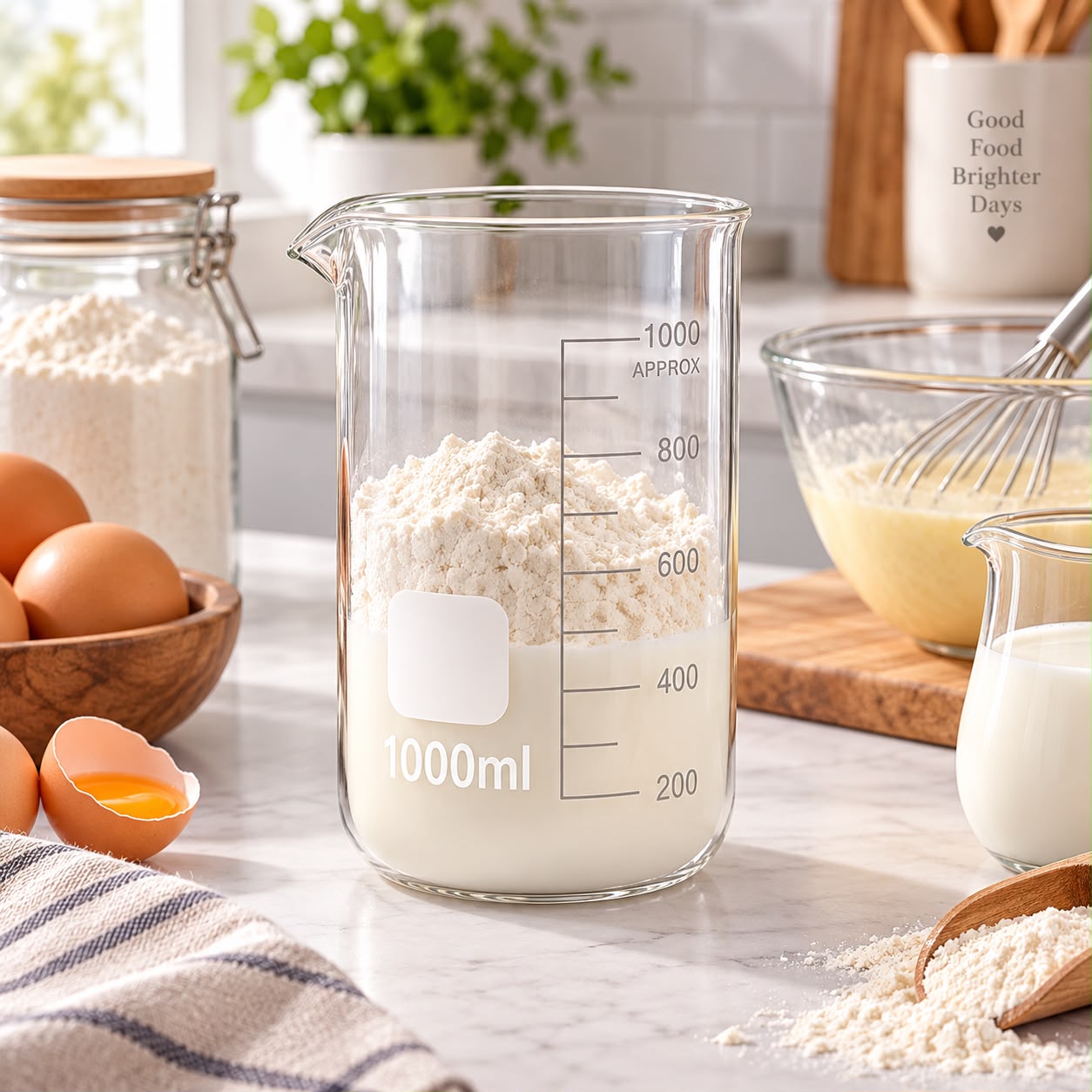 VASO MEDIDOR DE VIDRIO BOROSILICATO 1000 ML - 3
