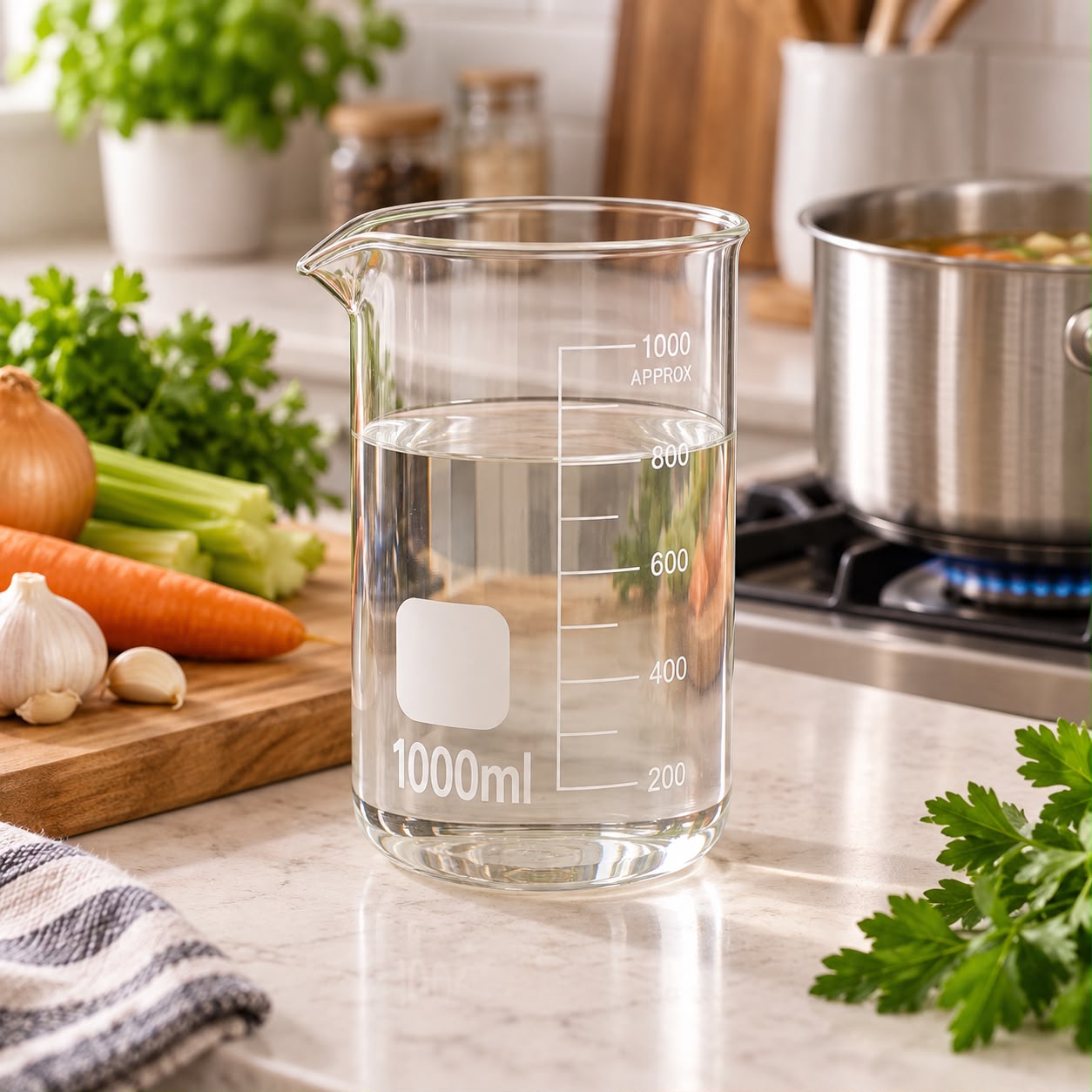 VASO MEDIDOR DE VIDRIO BOROSILICATO 1000 ML - 5