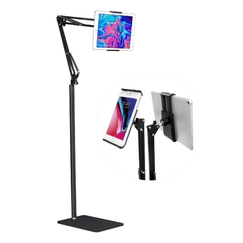 SOPORTE PARA TABLET CELULAR HASTA 11 PISO SUELO PEDESTAL 140CM - 1