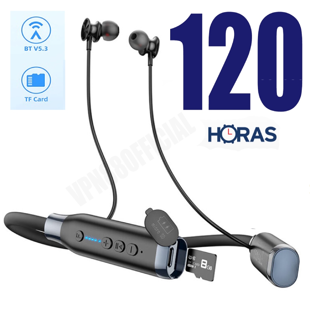 AUDIFONOS BLUETOOTH INALAMBRICO DEPORTIVO HOCO ES62 NEGRO 120 HORAS - 2