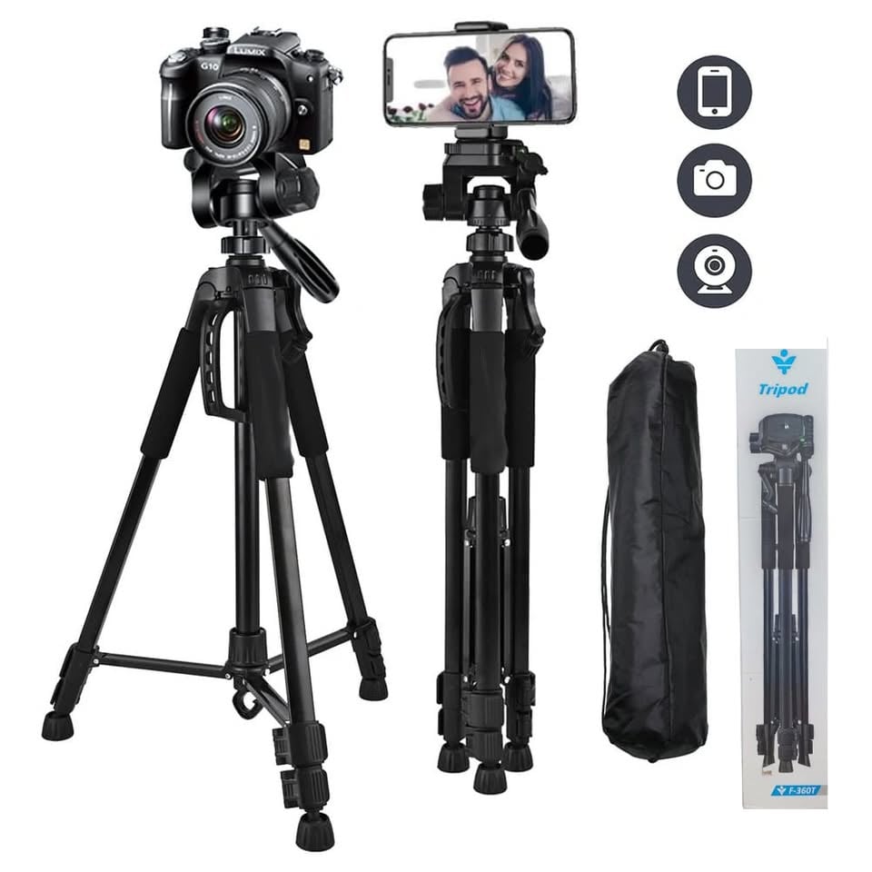 TRIPODE PARA CAMARA CELULAR PROYECTOR ALUMINIO 166 CM SOPORTE - 1