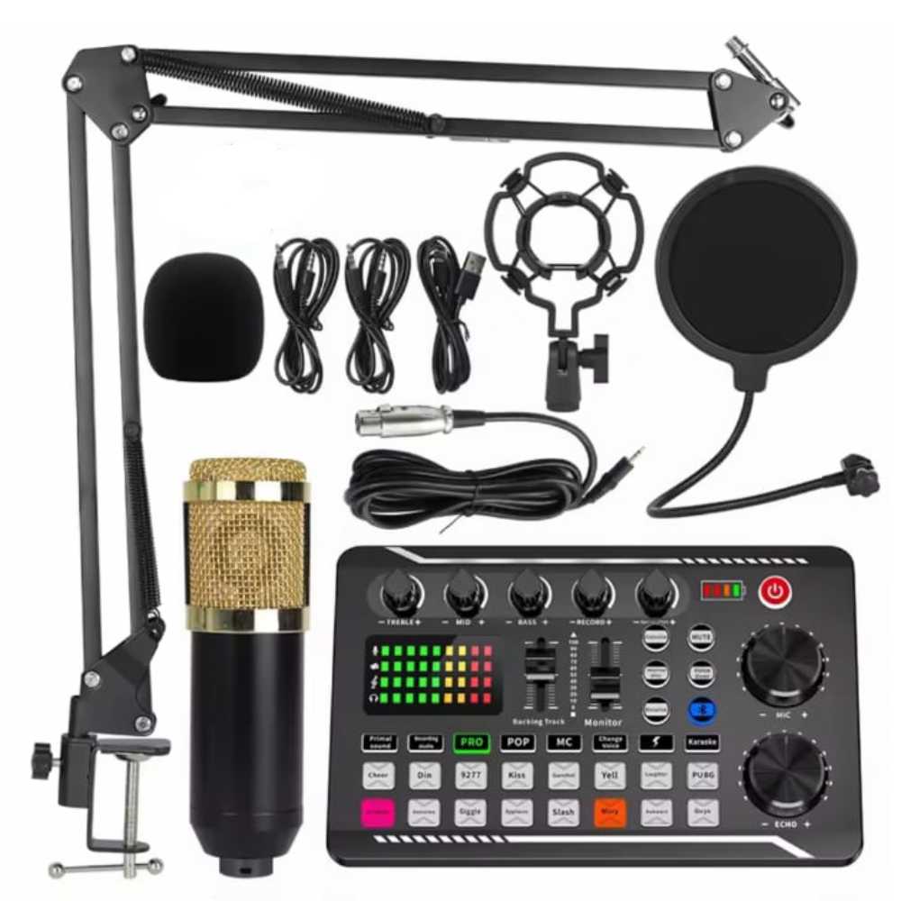 MICROFONO PARA PC CELULAR INSTRUMENTOS MIXER F998 BLUETOOTH RECARGABLE - 1