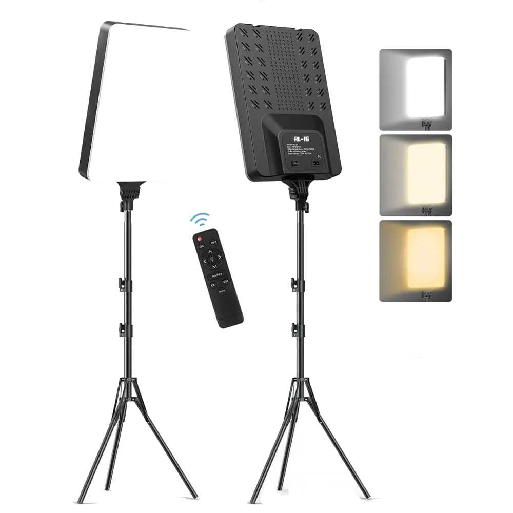 PANEL LUZ LED PARA FOTOGRAFIA Y VIDEO CON TRIPODE RL-19 - 1