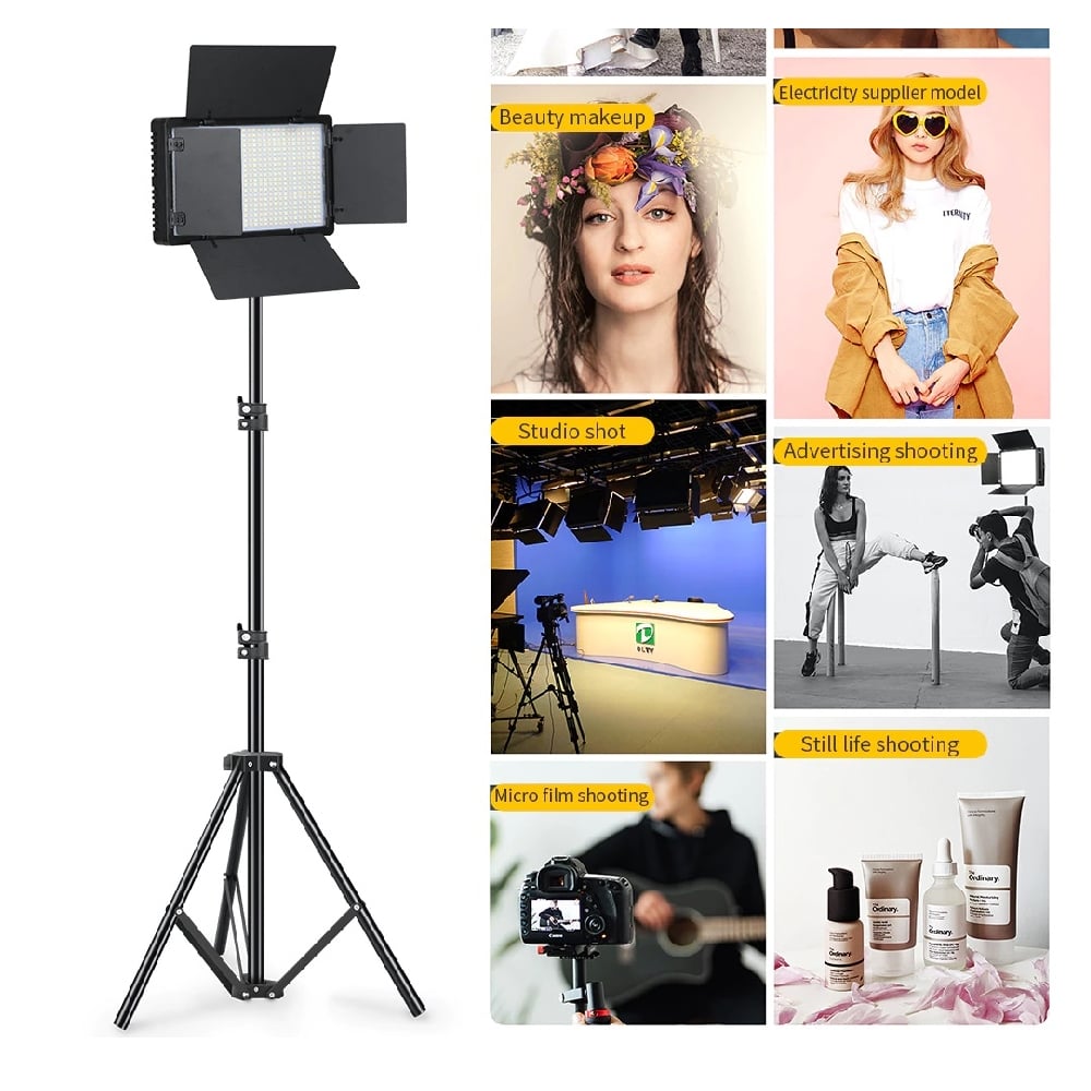 PANEL DE LUZ LED RGB PARA FOTOGRAFIA Y VIDEO CON TRIPODE U600 - 2