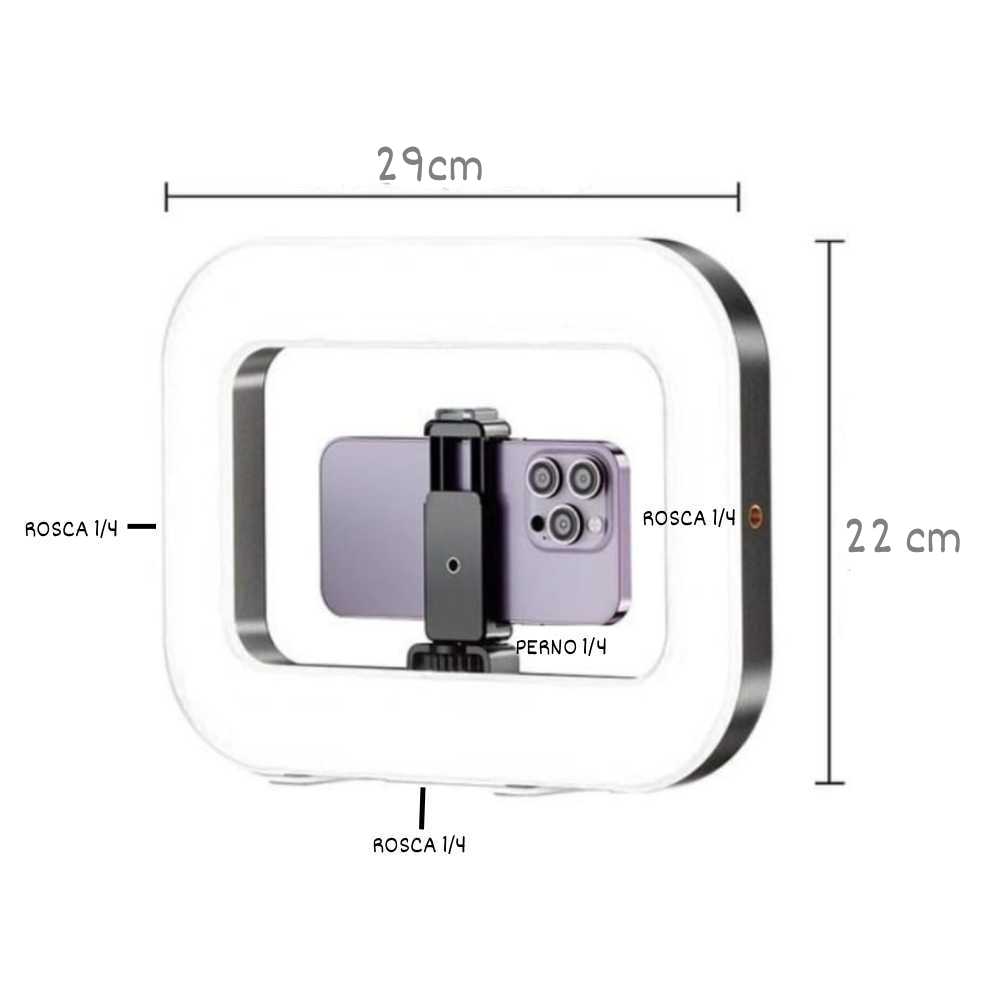 LUZ LED RELLENO RECARGABLE PORTATIL JAULA 12 PULGADAS - 3