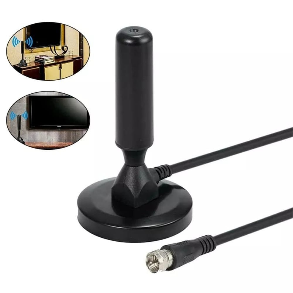ANTENA TV DIGITAL PARA CAPTAR SEÑAL ABIERTA EN HD INTERIOR IMANTADA - 1