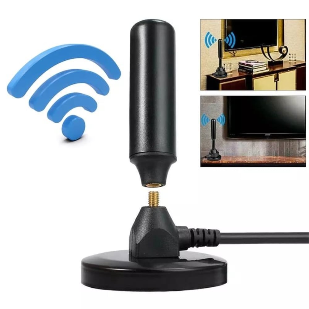 ANTENA TV DIGITAL PARA CAPTAR SEÑAL ABIERTA EN HD INTERIOR IMANTADA - 3